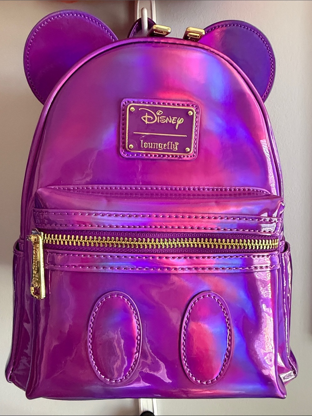 Loungefly Purple Oil Slick Mickey Backpack